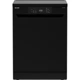 Sharp QW-NA1CF47DB-DE Geschirrspüler (freistehend, 598 mm breit, Schwarz)