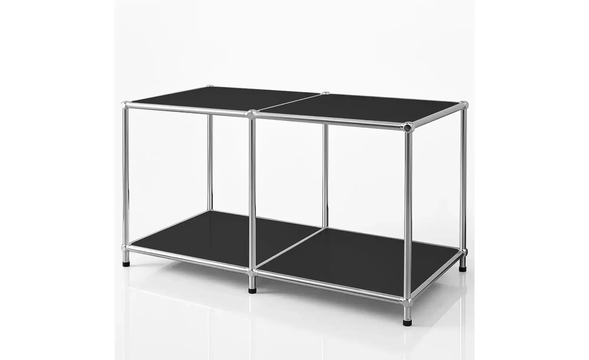 Floordirekt Metallregal   ¦ schwarz ¦ Maße (cm): B: 78 H: 46