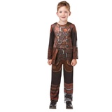 Rubie's 3641468 How To Train Your Dragon Drachen zähmen leicht gemacht Kostüm, Jungen, Fotodruck, Braun, M Halloween