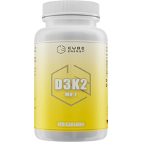 Cube Energy® Vitamin D3+K2 Depot, 120 Kapseln, pro Kapsel 5.600 I.E.