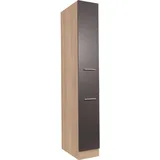 Respekta Apothekerschrank Merle mit 2 Frontauszügen 30 cm Grau