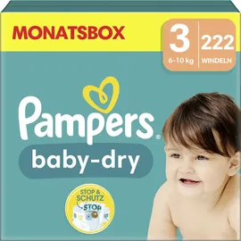 Pampers Baby-Dry Gr. 3 (6-10 kg) 222 St.
