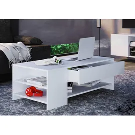 VCM my home Tindus Couchtisch weiß 100,0 x 50,0 x 35,0 cm