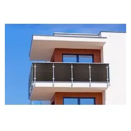 Jet-Line Sichtschutzmatte 100 x 90 cm Dunkelbraun Polyrattan