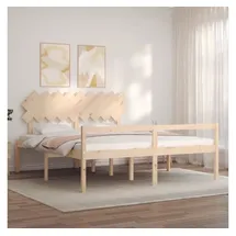 vidaXL Seniorenbett Mit Kopfteil Super Kingsize Massivholz Vidaxl