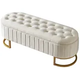 Gotagee Bettbank Stauraum-Bettbank und Fußbank 120x40cm Fußbank mit Stauraum Sofabank
