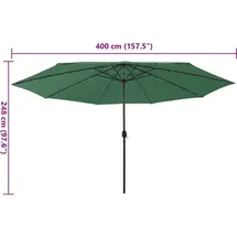 vidaXL Sonnenschirm Ø 400 cm Grün