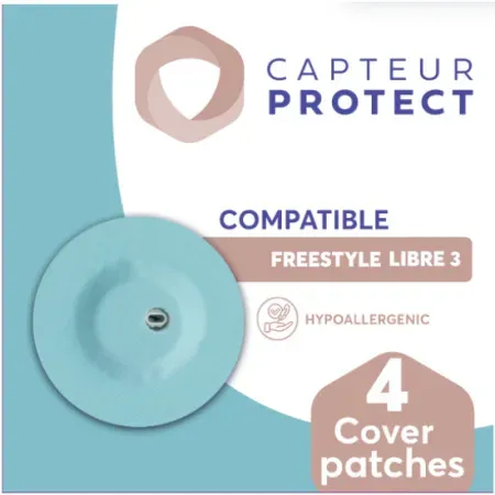 Capteur Protect Pflaster Blau Cover Freestyle Libre 3 4 Stück