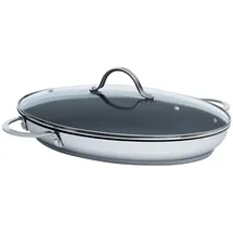 Kelomat Perfekt Fischpfanne mit Deckel 38 x 26 cm