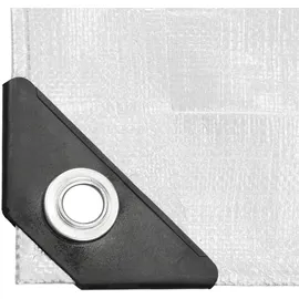 ECD Germany Abdeckplane Gewebeplane 3x5 m weiß