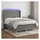 vidaXL Boxspringbett 140 x 200 cm Dunkelgrau