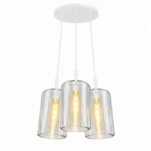s.luce Cruet 3-flg. 3x17 30 cm Rund/Weiß/Glas