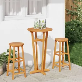 vidaXL Garten-Bartisch Ø60 x 105 cm Massivholz Akazie Braun