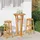 vidaXL Garten-Bartisch Ø60 x 105 cm Massivholz Akazie Braun