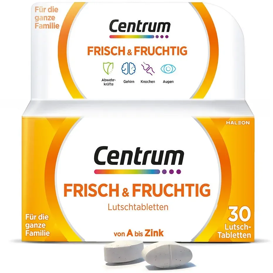 Centrum Frisch & Fruchtig Multivitamin – Leckeres, hochwertiges Nahrungsergänzungsmittel mit Mikronährstoffen – Für die ganze Familie – Vitamine, Mineralstoffe, Spurenelemente