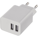 EMOS USB-Ladegerät SMART 3,1 A Ladeadapter, USB-Netzteil mit 2 USB-Ports für Handy, Smartphone, Tablet, Kamera, Smartwatch usw, ohne Kabel