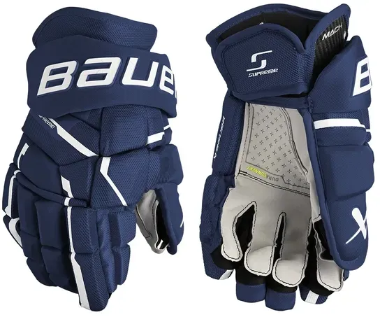 BAUER Supreme MACH Handschuhe Intermediate | 12 Zoll Navy