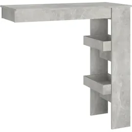 vidaXL Wand-Bartisch 102 x 45 x 103,5 cm Betongrau