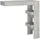 vidaXL Wand-Bartisch 102 x 45 x 103,5 cm Betongrau