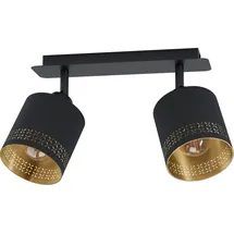 EGLO Esteperra 2 E27 schwarz-gold