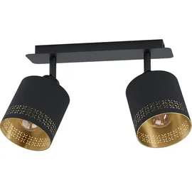 EGLO Esteperra 2 E27 schwarz-gold