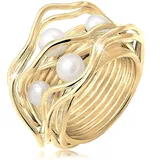 Nenalina Ring 925 Silber in gold, | Gr.: 60