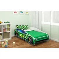 Luxusbetten24 Kinderbett Car mit verschiedenen Motiven Superteam 140x70