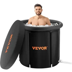 VEVOR Eisbadewanne Eistonne Sportler Kaltwassertherapie Aufblasbar 90x75cm 370L