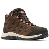 Columbia Redmond III Mid WP wasserdichte Wanderstiefel für Damen, Braun (Cordovan Dark Coral), 43 EU