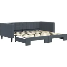 vidaXL Tagesbett 90 x 190 cm Dunkelgrau