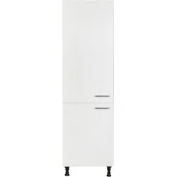 Kühlmodul NOBILIA ""Touch", für ein Kühl- und Gefrierschrank, Ausrichtung wählbar", front: alpinweiß supermatt, korpus: alpinweiß, B:60cm H:216,6cm T:58,3cm, Schränke, vormontiert, Ausrichtung wählbar, Breite/Höhe: 60/216,6 cm