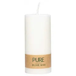 Richard Wenzel PURE Olivenwachs Kerze natural 130x60mm