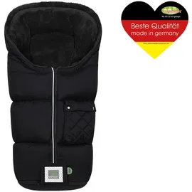 Odenwälder Fleece-Fußsack Gino-cs für Kinderwagen, Sportwagen & Buggy - Black