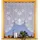 heimtexland ® Scheibengardine Hochraff Bogen Fensterbild Jacquard Blumen Weiß HxB 105x120 Gardine Typ397