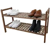 Relaxdays Schuhregal 41 x 69 x 26 cm braun / braun