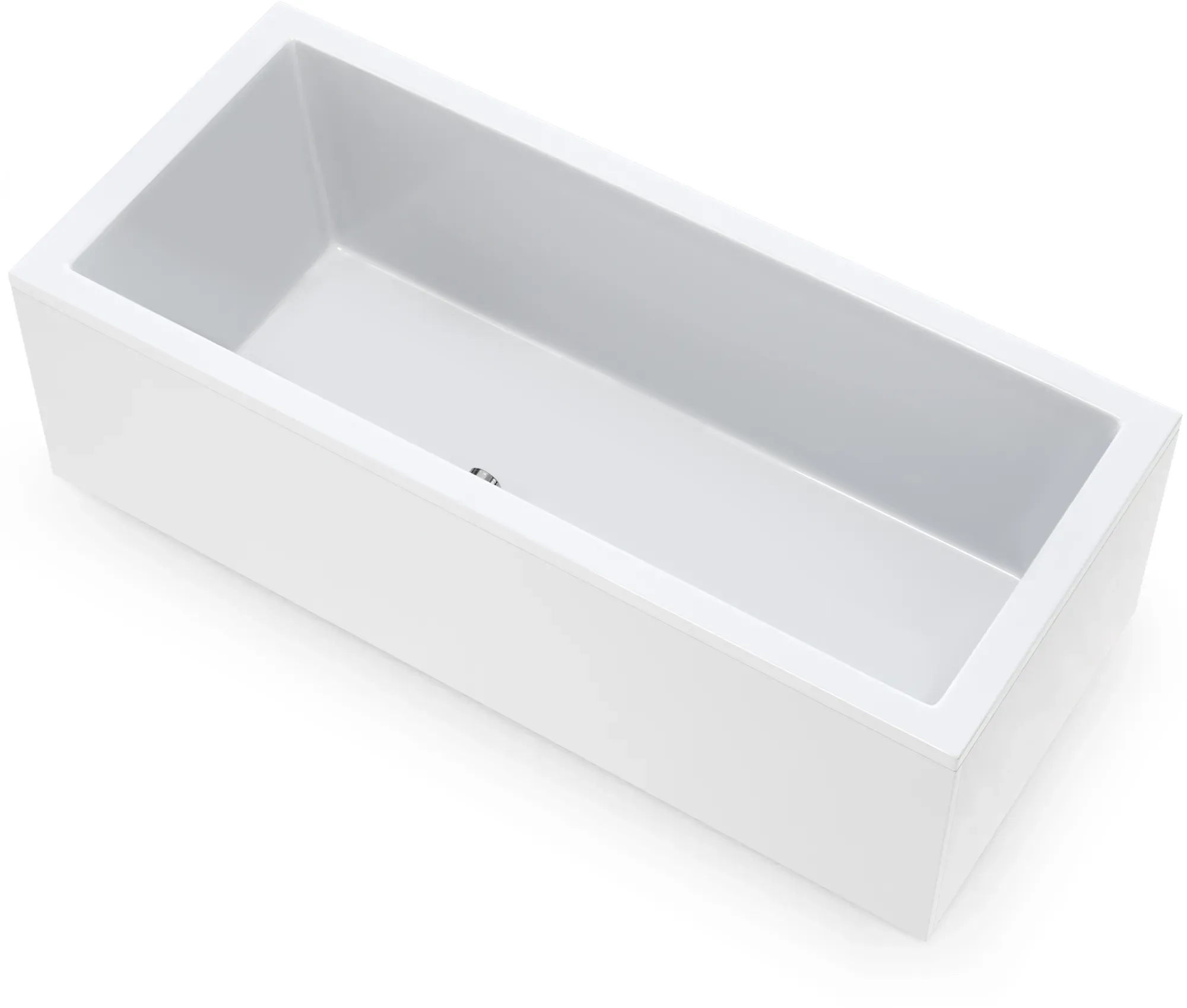 Badewanne 170x75 cm Wolfsburg Komplettset mit Schürzen, Gestell und Ablaufgarnitur Ab–Überlauf–Garnitur mit Zulauf Ohne Nackenkissen 1 x Maxi–LED