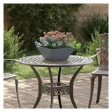 vidaXL Plastikpflanzkübel 35 x 35 x 15 cm Anthrazit