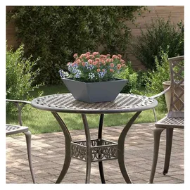 vidaXL Plastikpflanzkübel 35 x 35 x 15 cm Anthrazit