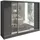 A&J MöbelLand Schiebetürenschrank VIDA 200 x 215 x 59,5 cm Grau