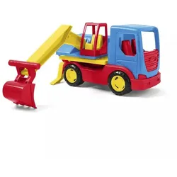 Wader: Tech Truck - LKW mit Bagger - 15 cm