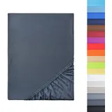 NatureMark Spannbettlaken Mikrofaser 120 x 200 cm grau
