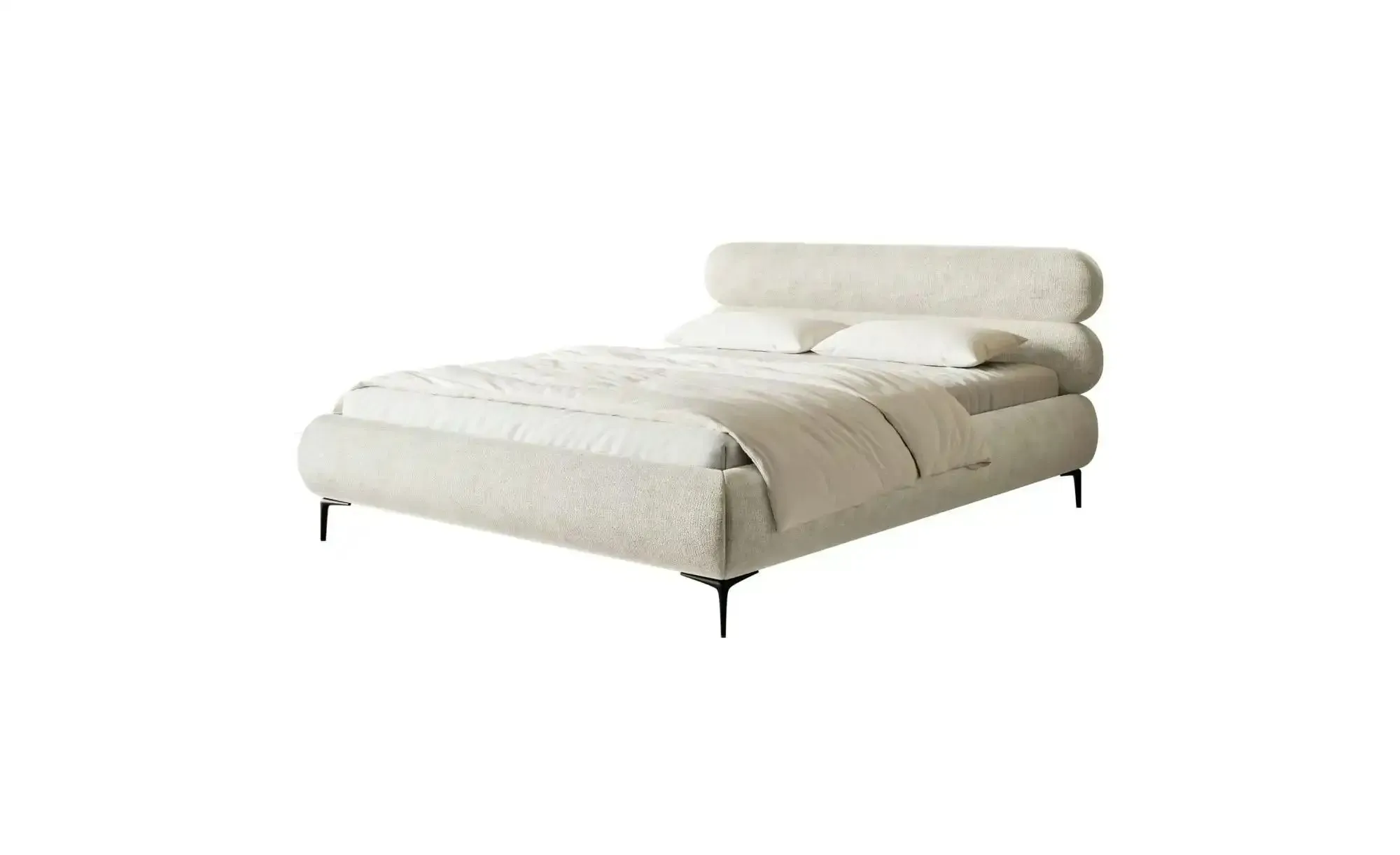 Selsey Polsterbett in Chenille  ¦ beige ¦ Maße (cm): B: 173 H: 96
