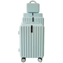 NTK-Collection Leandra Koffer-Set 4-tlg. blau/silber