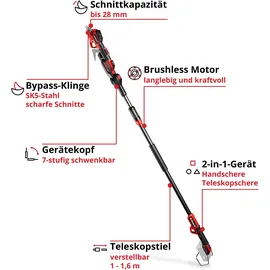 Einhell Akku-Astschere Professional GP-LS 18/28 Li T BL-Solo
