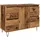 vidaXL Badschrank Altholz-Optik 80x33x60 cm Holzwerkstoff