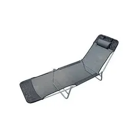 Outsunny Gartenliege 182 x 56 x 25 cm Schwarz