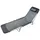 Outsunny Gartenliege 182 x 56 x 25 cm Schwarz