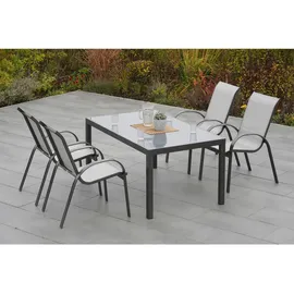 Merxx Stapelsessel Amalfi 56 x 76 x 97 cm grau