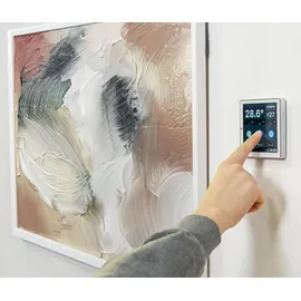 Shelly Wanddisplay Weiß & Blu Feuchtigkeits- und Temperatursensor