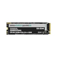 dekoelektropunktde 2TB M.2 NVMe SSD Festplatte passend für Dell G7 15 (7590), Alternatives Ersatzteil 2280 PCIe 3.0 x 4
